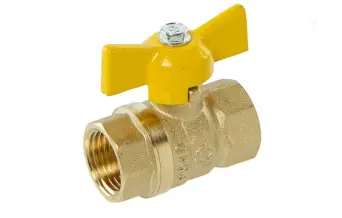 Кран шаровой газовый DN-15 СТАНДАРТ 230 бабочка ВР/ВР PN40 ГАЛЛОП
