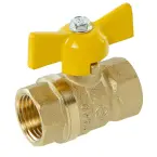 Кран шаровой газовый DN-15 СТАНДАРТ 230 бабочка ВР/ВР PN40 ГАЛЛОП