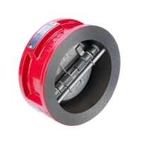 Обратный клапан двухстворчатый межфланцевый REON тип RSV30RED-T DN350 PN16